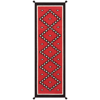 Tuscany Reversible Wool Red/Black Area Rug