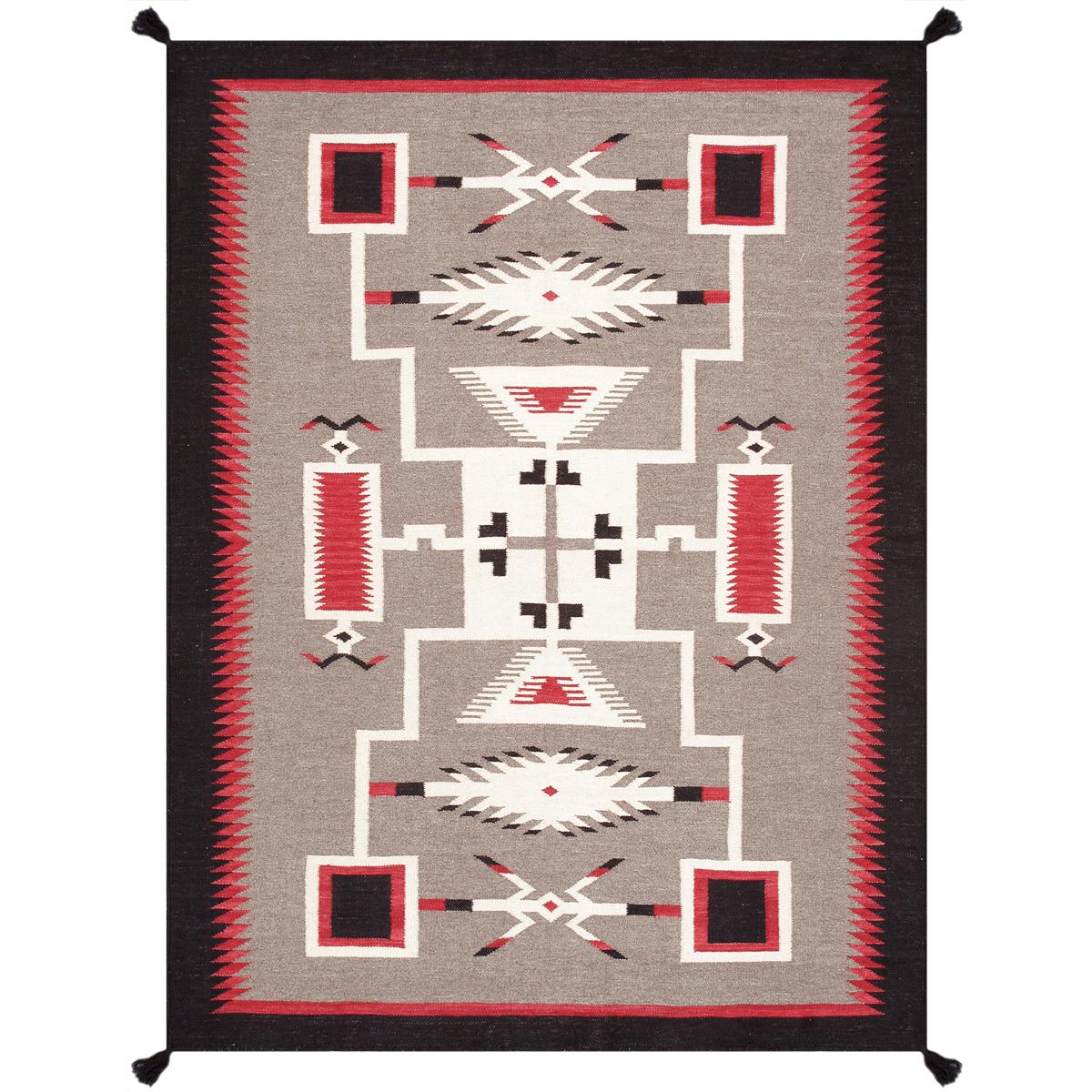 Tuscany Reversible Wool Mocha/Black Area Rug
