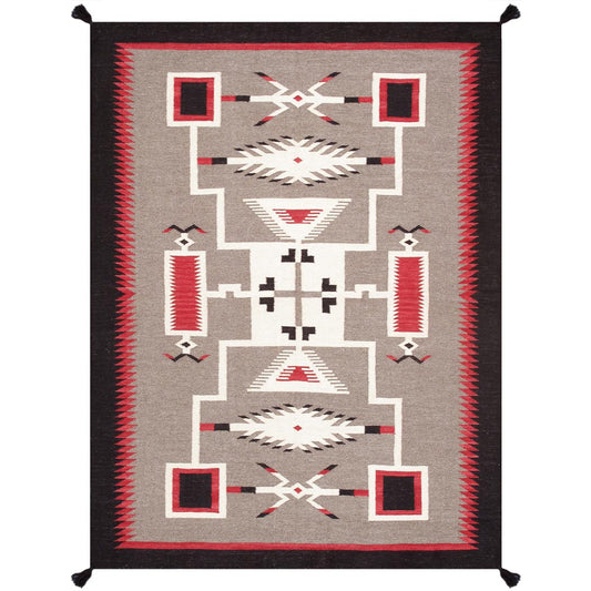 Tuscany Reversible Wool Mocha/Black Area Rug