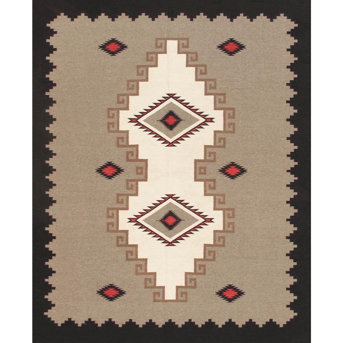 Tuscany Reversible Wool Mocha/Ivory Area Rug