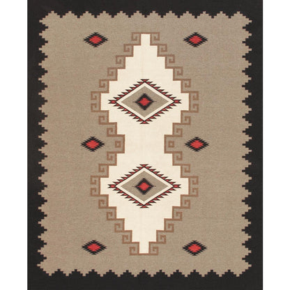 Tuscany Reversible Wool Mocha/Ivory Area Rug