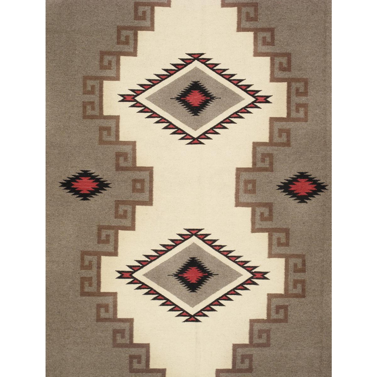 Tuscany Reversible Wool Mocha/Ivory Area Rug