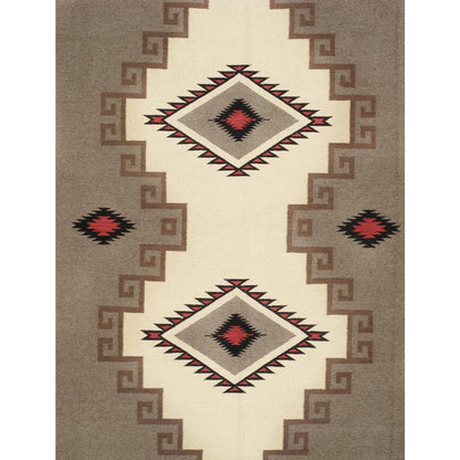 Tuscany Reversible Wool Mocha/Ivory Area Rug