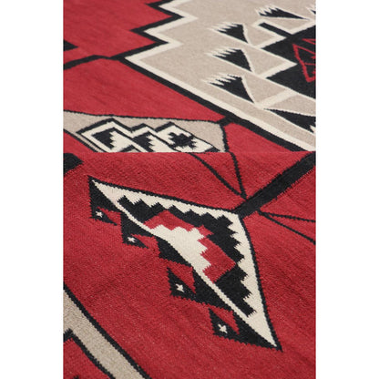 Tuscany Reversible Wool Red/Black Area Rug