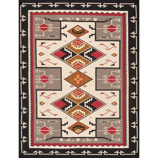 Tuscany Reversible Wool Ivory/MultiColor Area Rug