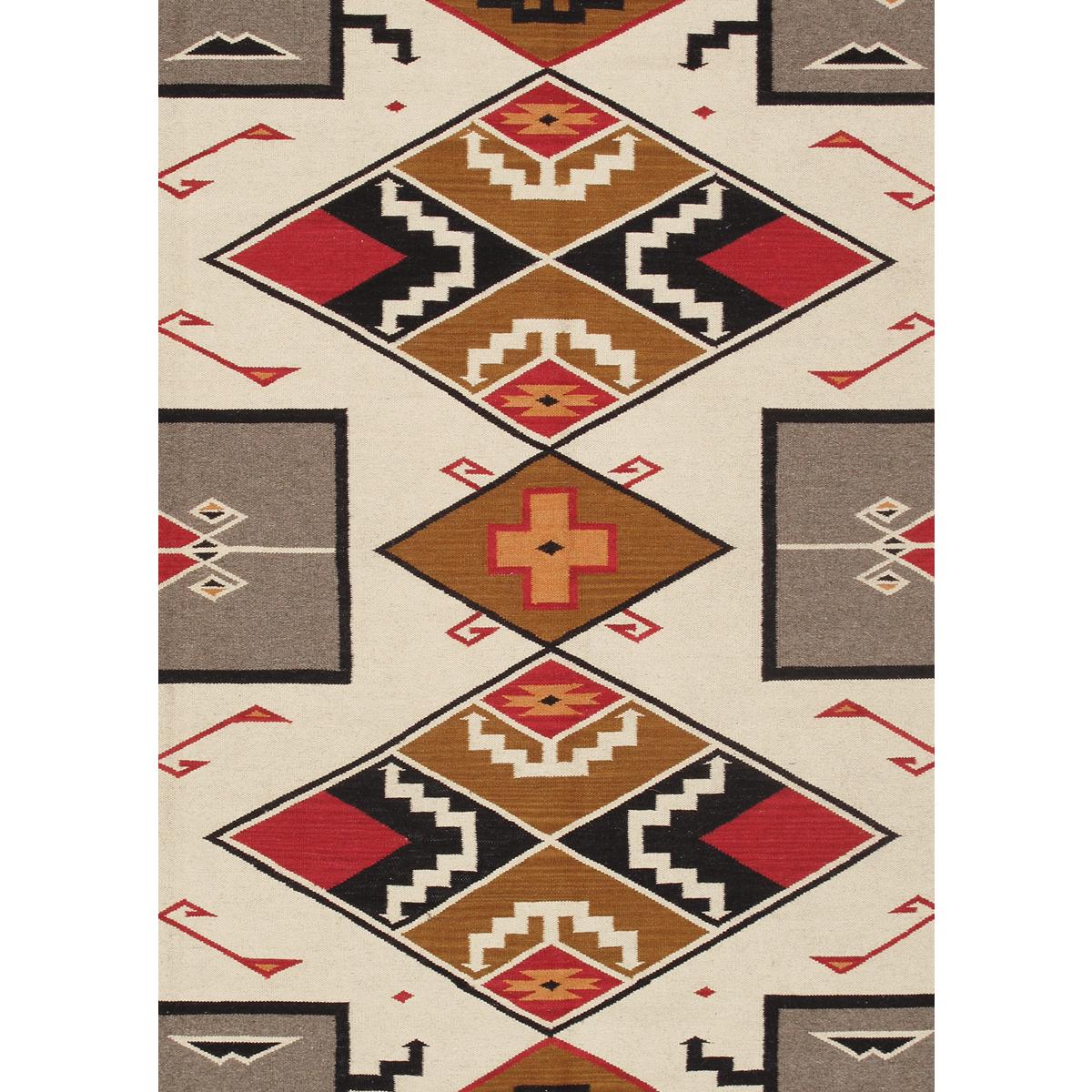Tuscany Reversible Wool Ivory/MultiColor Area Rug