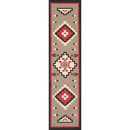 Tuscany Reversible Wool Mocha/Black Area Rug