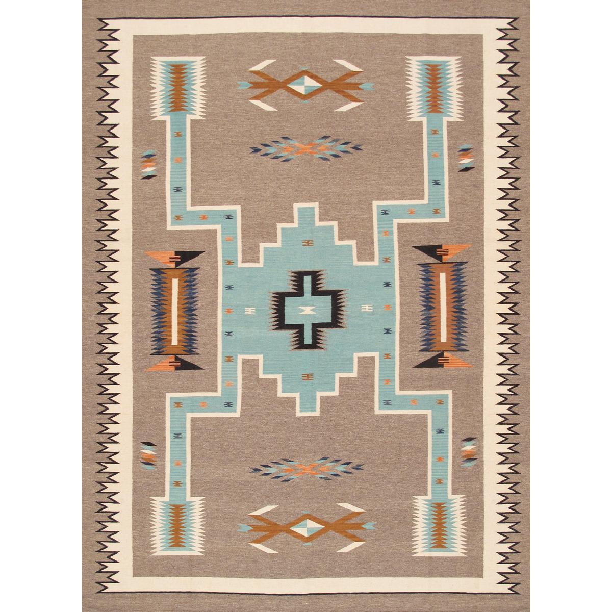Tuscany Reversible Wool Mocha/Ivory Area Rug