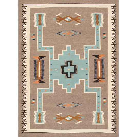 Tuscany Reversible Wool Mocha/Ivory Area Rug