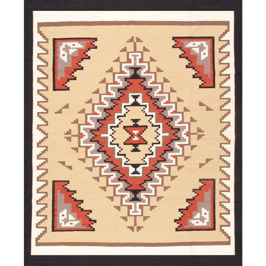 Tuscany Reversible Wool Beige/Black Area Rug