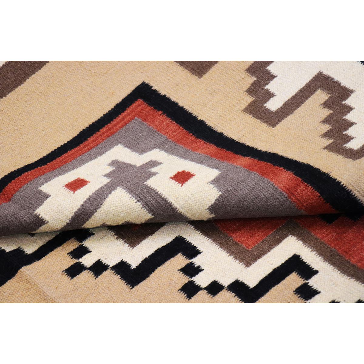 Tuscany Reversible Wool Beige/Black Area Rug