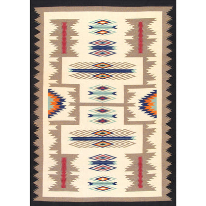 Tuscany Reversible Wool Ivory/Black Area Rug