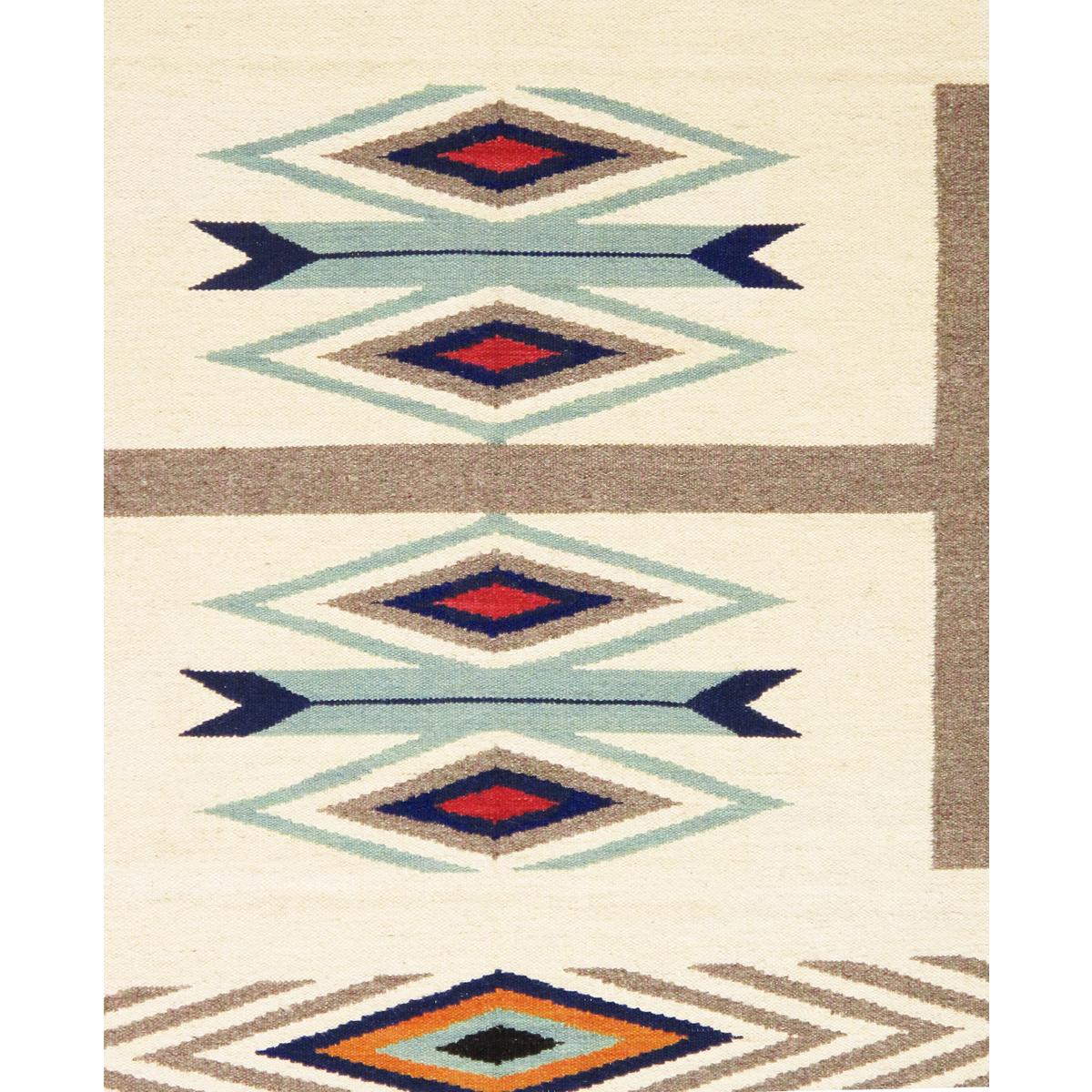Tuscany Reversible Wool Ivory/Black Area Rug
