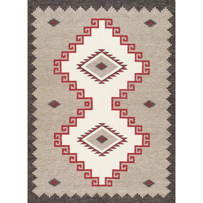 Tuscany Reversible Wool Ivory/Mocha Area Rug