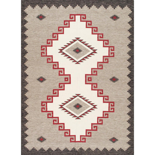 Tuscany Reversible Wool Ivory/Mocha Area Rug