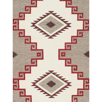 Tuscany Reversible Wool Ivory/Mocha Area Rug