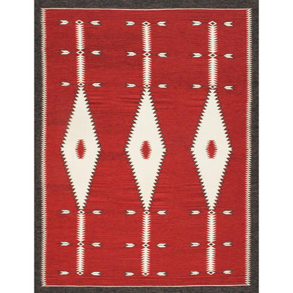 Tuscany Reversible Wool Red/Brown Area Rug