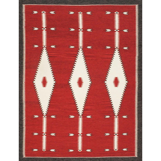 Tuscany Reversible Wool Red/Brown Area Rug
