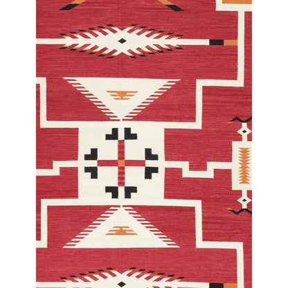 Tuscany Reversible Wool Red/Black Area Rug