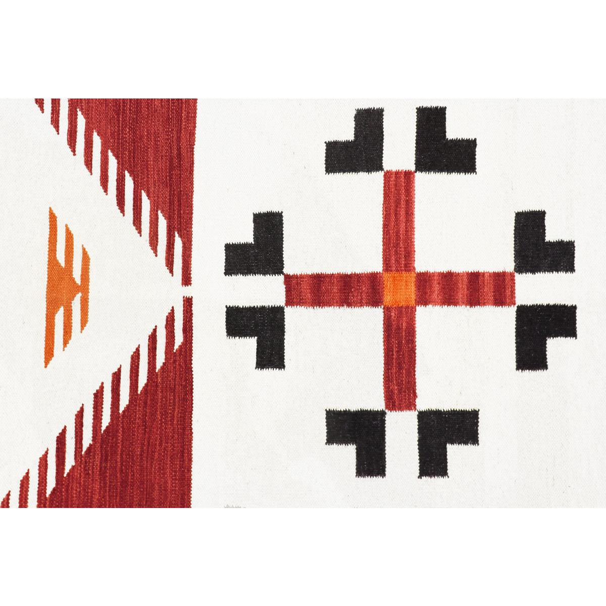 Tuscany Reversible Wool Red/Black Area Rug