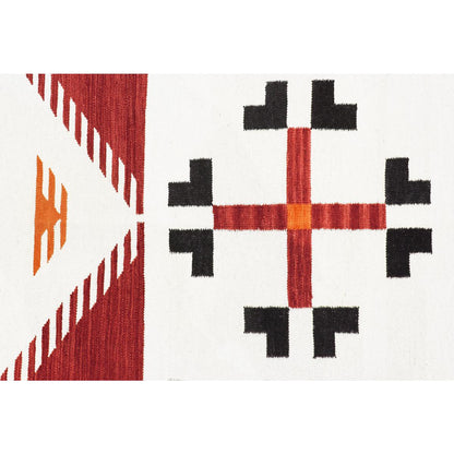 Tuscany Reversible Wool Red/Black Area Rug