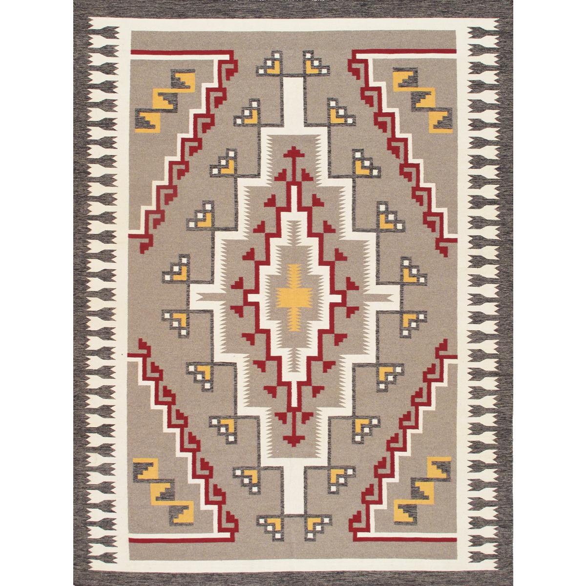 Tuscany Reversible Wool Mocha/Ivory Area Rug