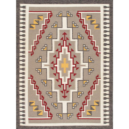 Tuscany Reversible Wool Mocha/Ivory Area Rug