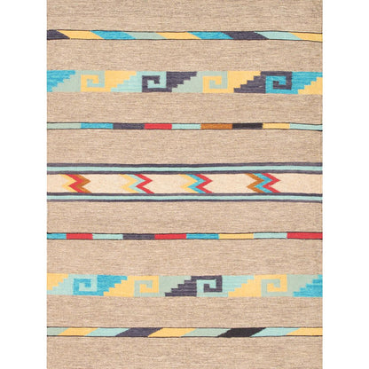 Tuscany Reversible Wool Mocha/Multi Area Rug