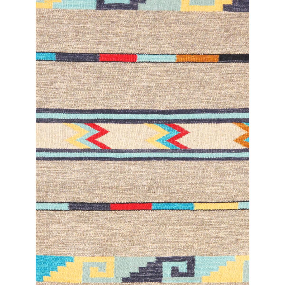 Tuscany Reversible Wool Mocha/Multi Area Rug