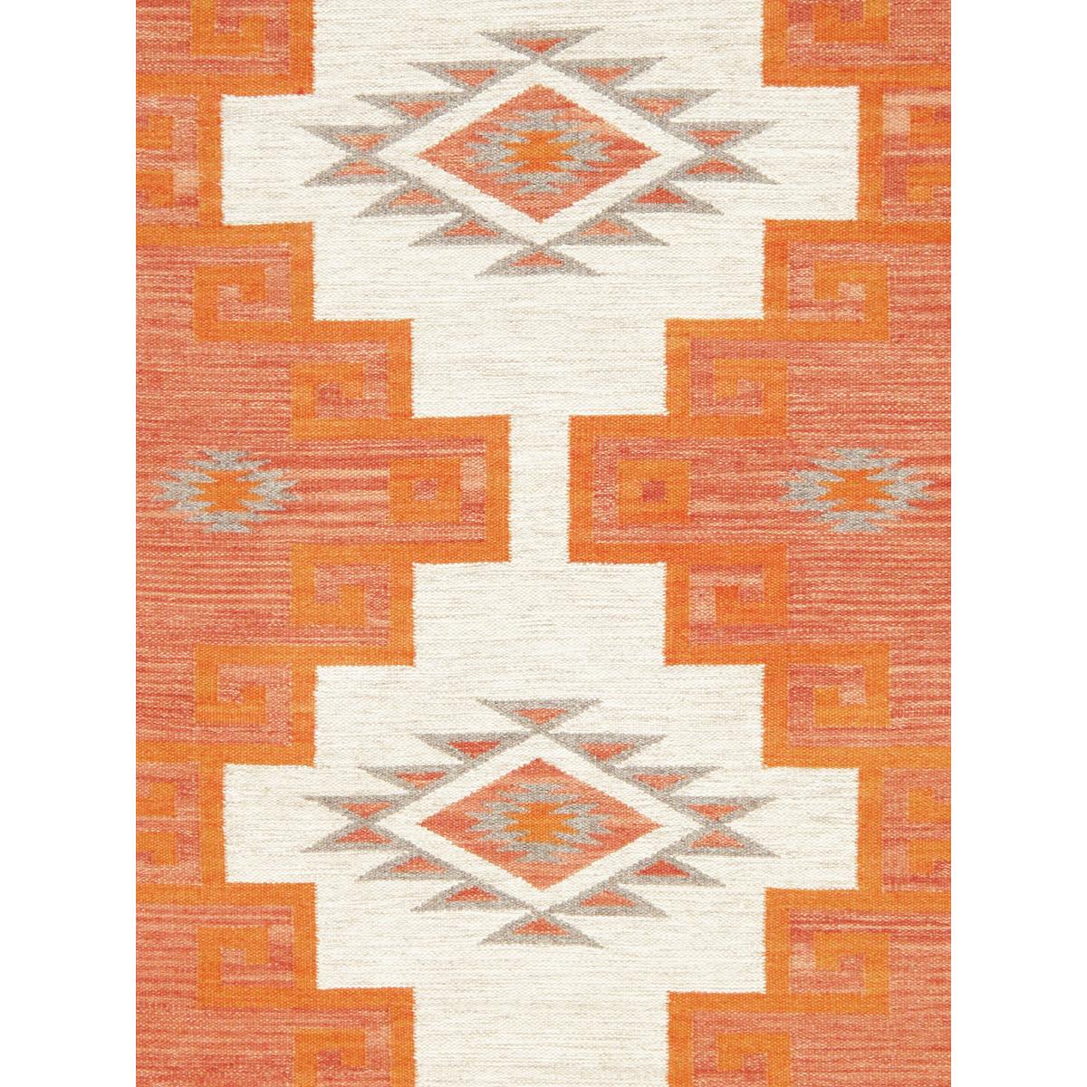 Tuscany Reversible Wool Beige/Orange Area Rug