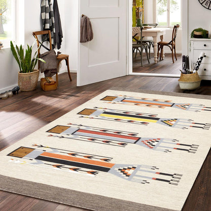 Tuscany Reversible Wool Ivory/Multi Area Rug