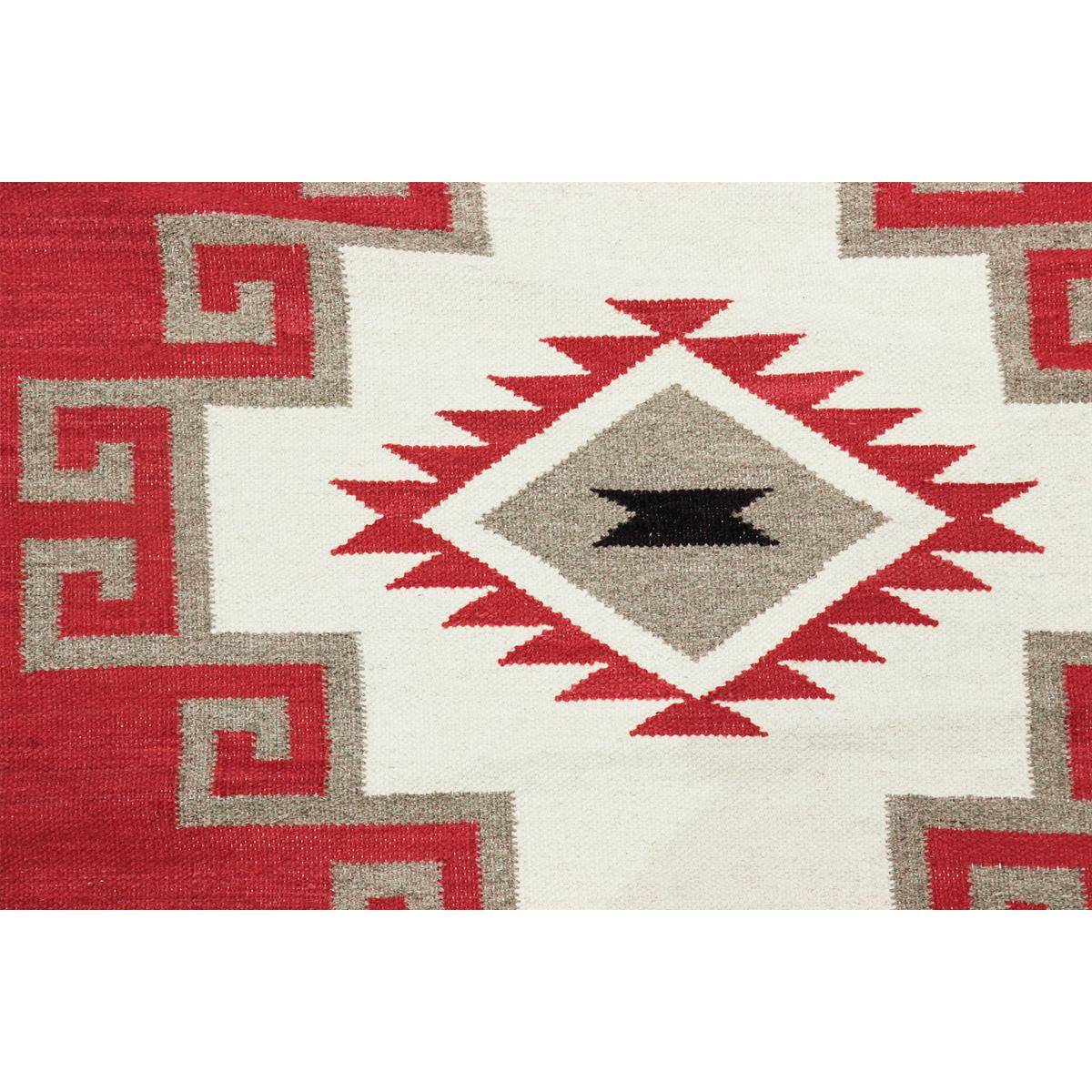 Tuscany Reversible Wool Red/Black Area Rug