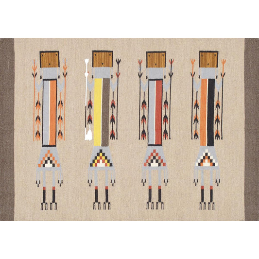 Tuscany Reversible Wool Mocha/Multi Area Rug