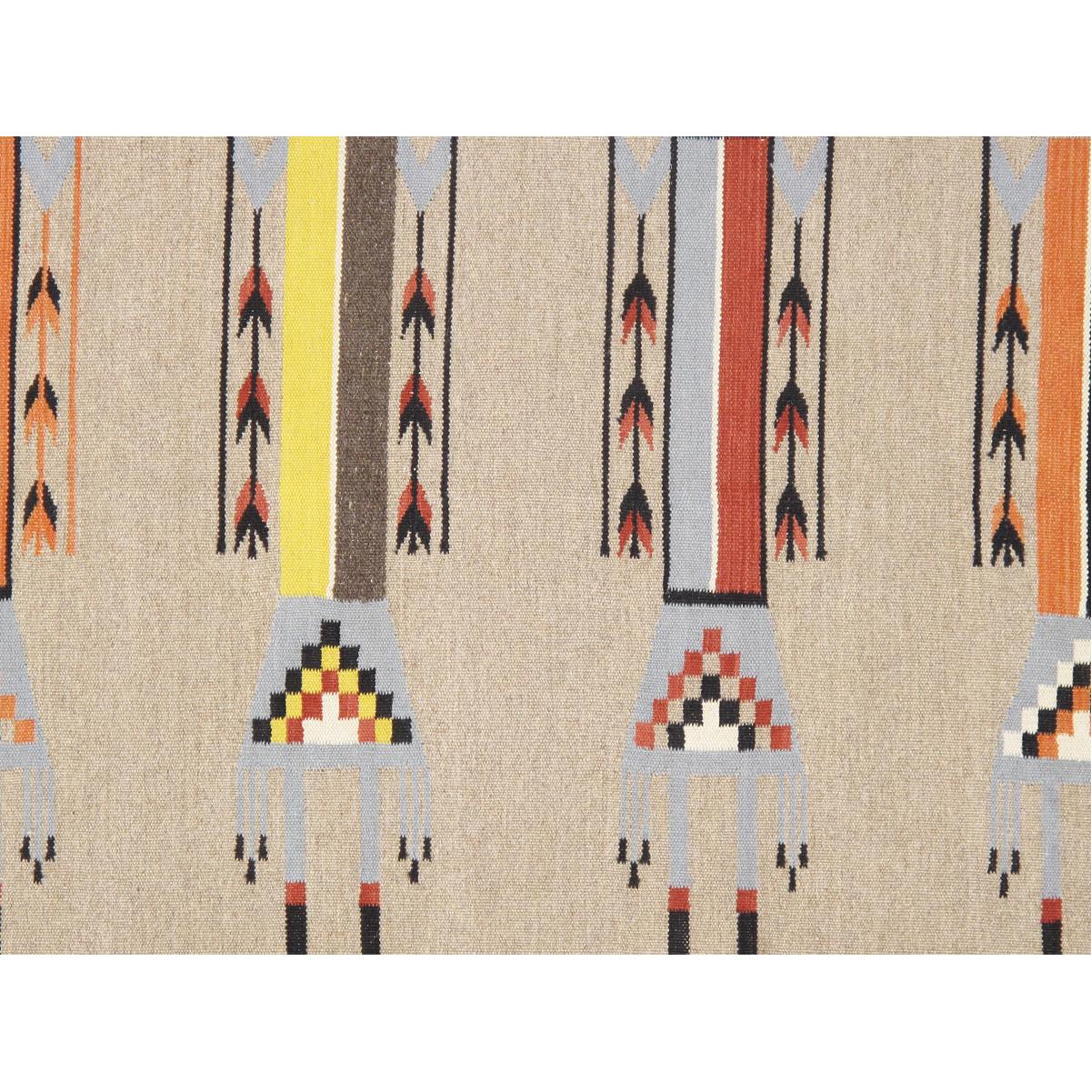 Tuscany Reversible Wool Mocha/Multi Area Rug