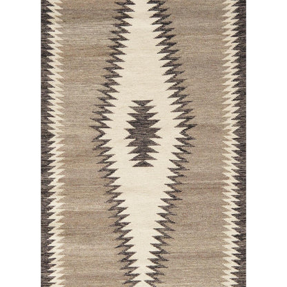 Tuscany Reversible Wool Mocha/Charcoal Area Rug