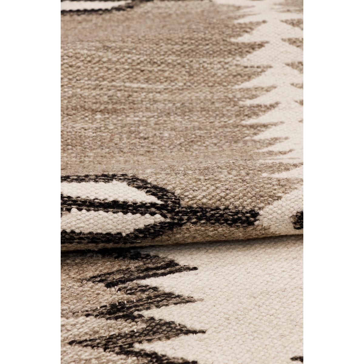 Tuscany Reversible Wool Mocha/Charcoal Area Rug