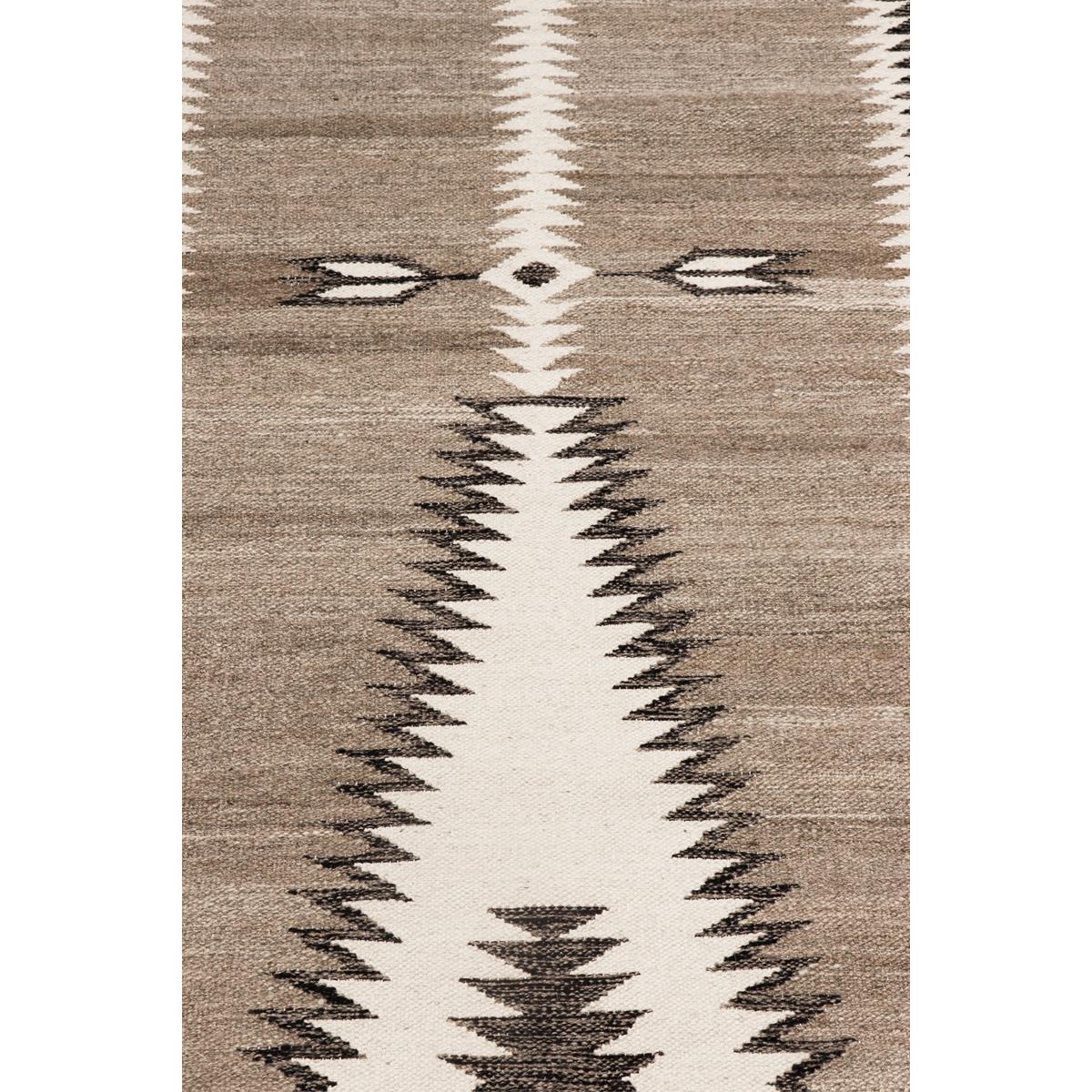 Tuscany Reversible Wool Mocha/Charcoal Area Rug