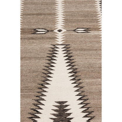 Tuscany Reversible Wool Mocha/Charcoal Area Rug