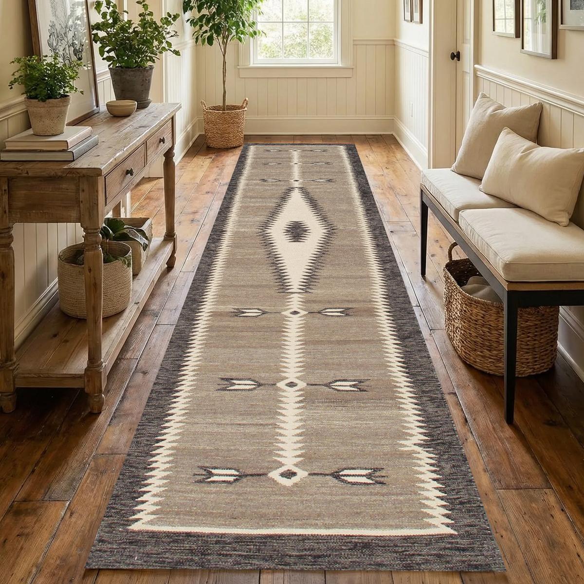 Tuscany Reversible Wool Mocha/Charcoal Area Rug