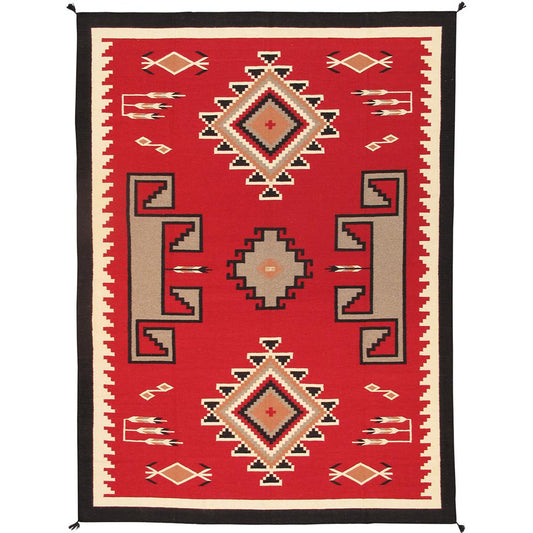 Tuscany Reversible Wool Red/Black Area Rug