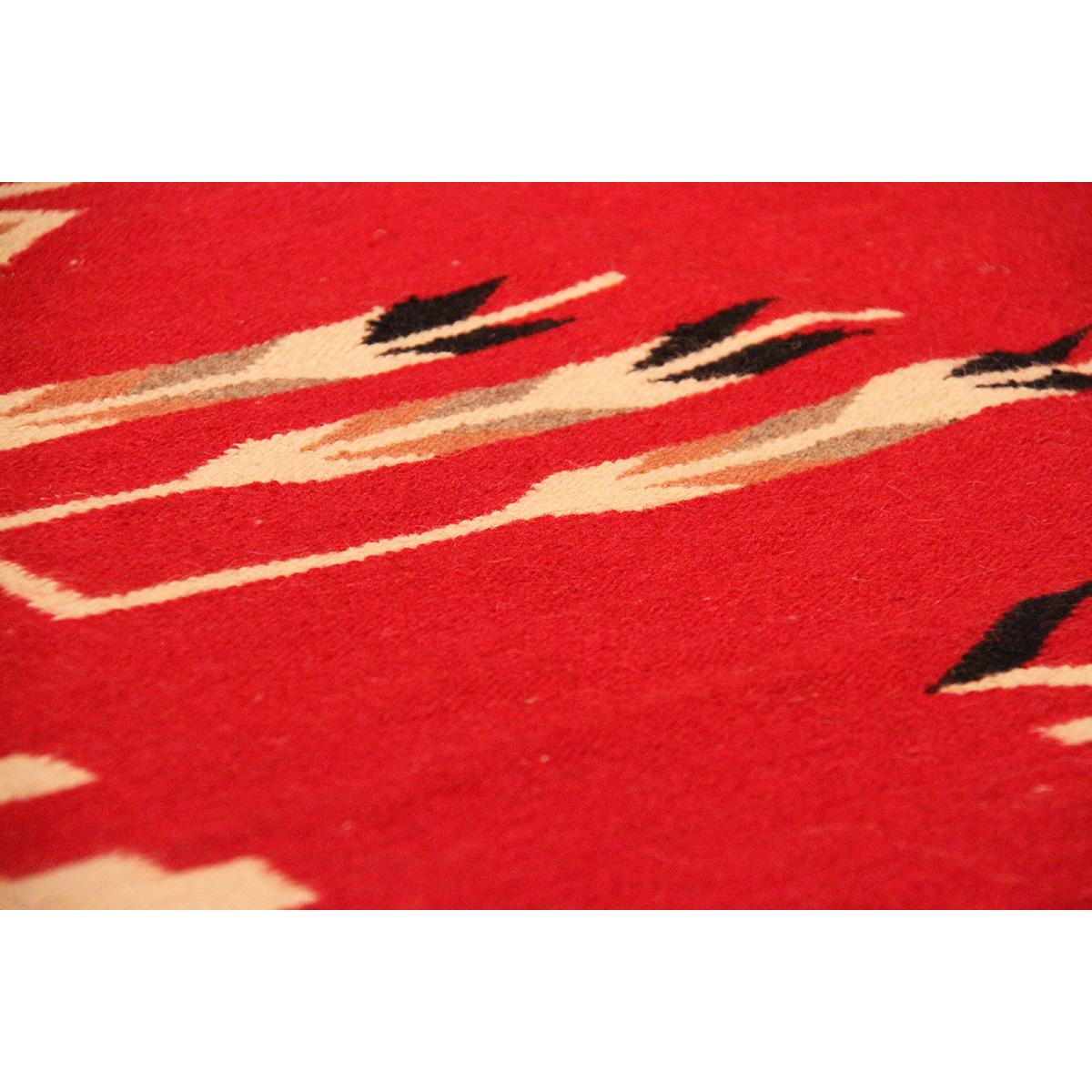 Tuscany Reversible Wool Red/Black Area Rug
