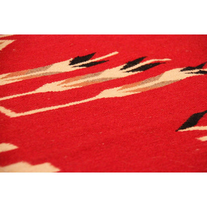Tuscany Reversible Wool Red/Black Area Rug