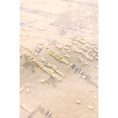 Modern Hand-Knotted Silk & Wool Area Rug