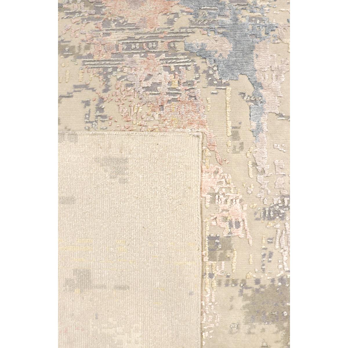 Modern Hand-Knotted Silk & Wool Area Rug