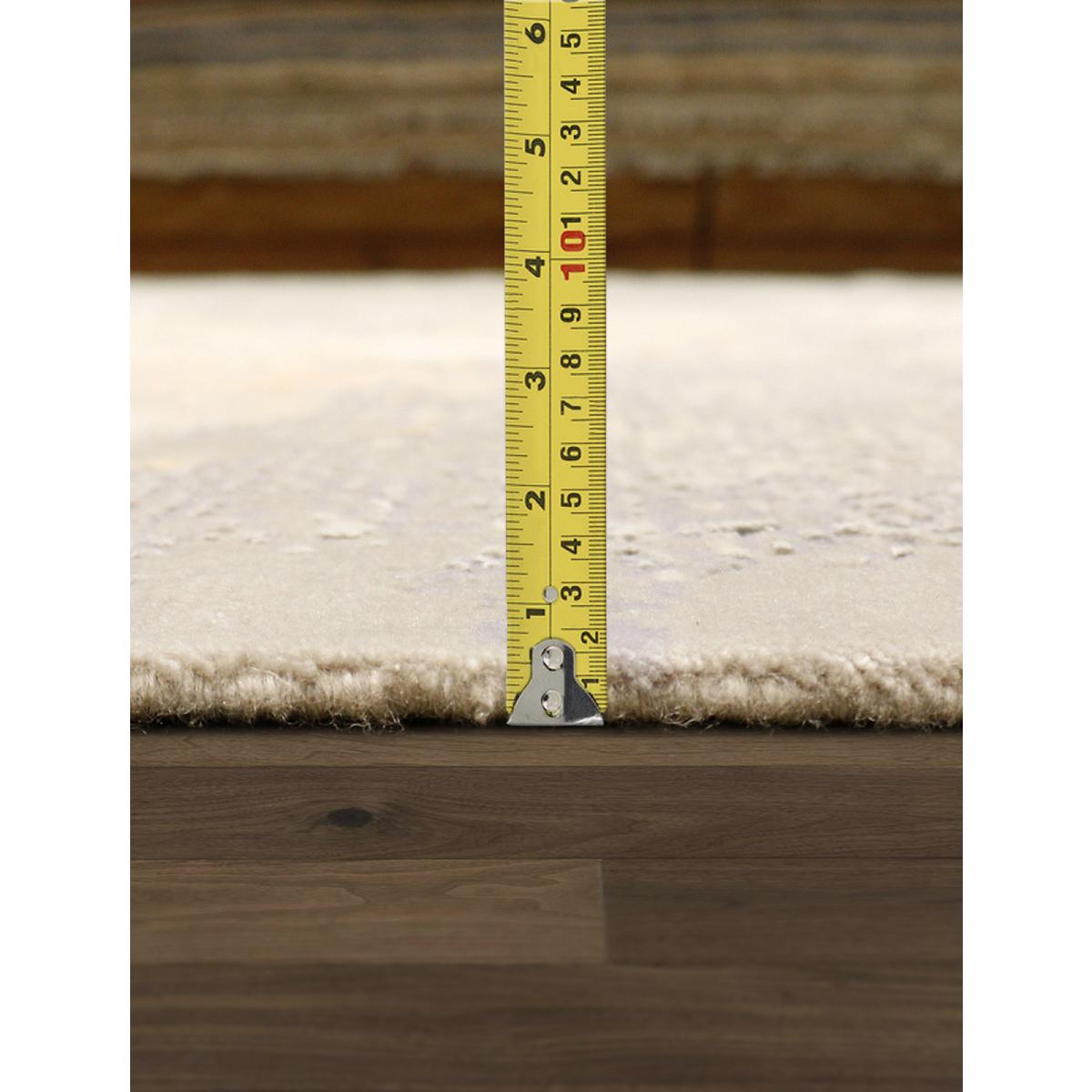 Modern Hand-Knotted Silk & Wool Area Rug