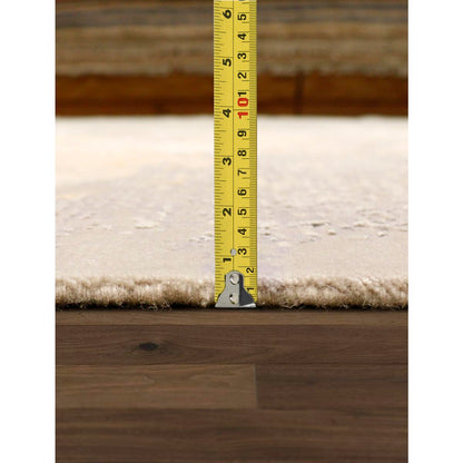 Modern Hand-Knotted Silk & Wool Area Rug