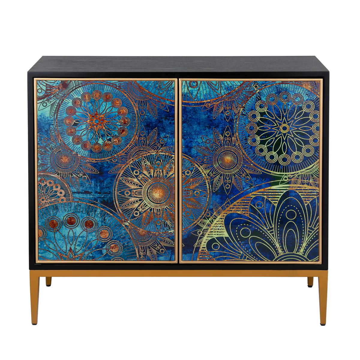 Eclipta Modern Accent Cabinet, Multicolor