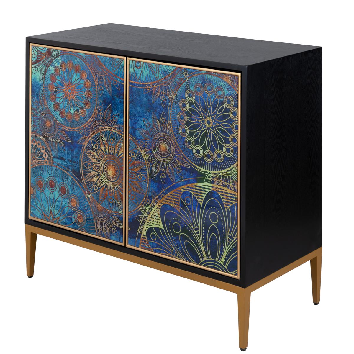 Eclipta Modern Accent Cabinet, Multicolor