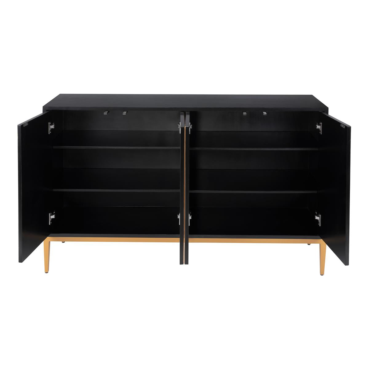 Eclipta 4-Door Modern Sideboard Cabinet, Multicolor