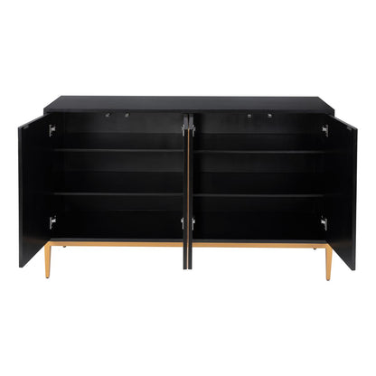 Eclipta 4-Door Modern Sideboard Cabinet, Multicolor